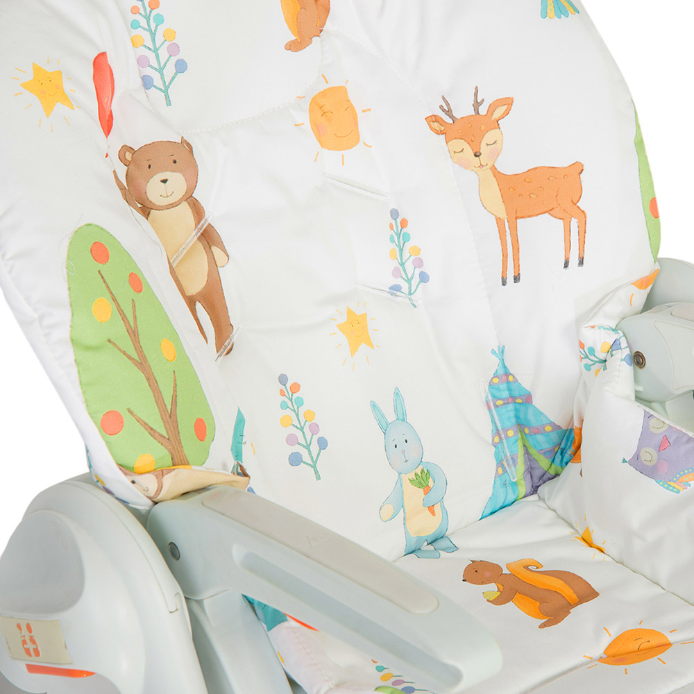 Съемный чехол для стульчика для кормления Forest Party VAMVIGVAM  281617 Белый;желтый Santreyd  - Вид №1