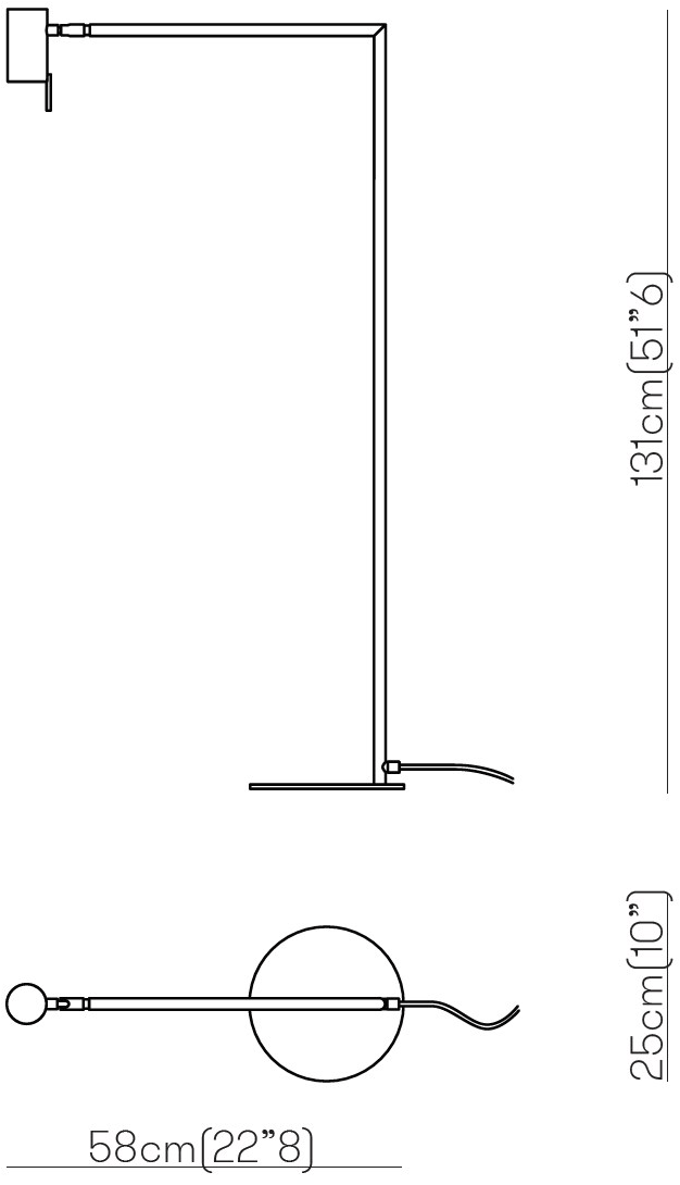 VeniceM Торшер Led из латуни с диммером Rectus sun-id-1458444 - Вид №3