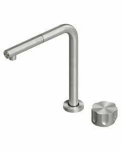 Inox. 463,17. Смеситель для кухни под ветром Quadrodesign