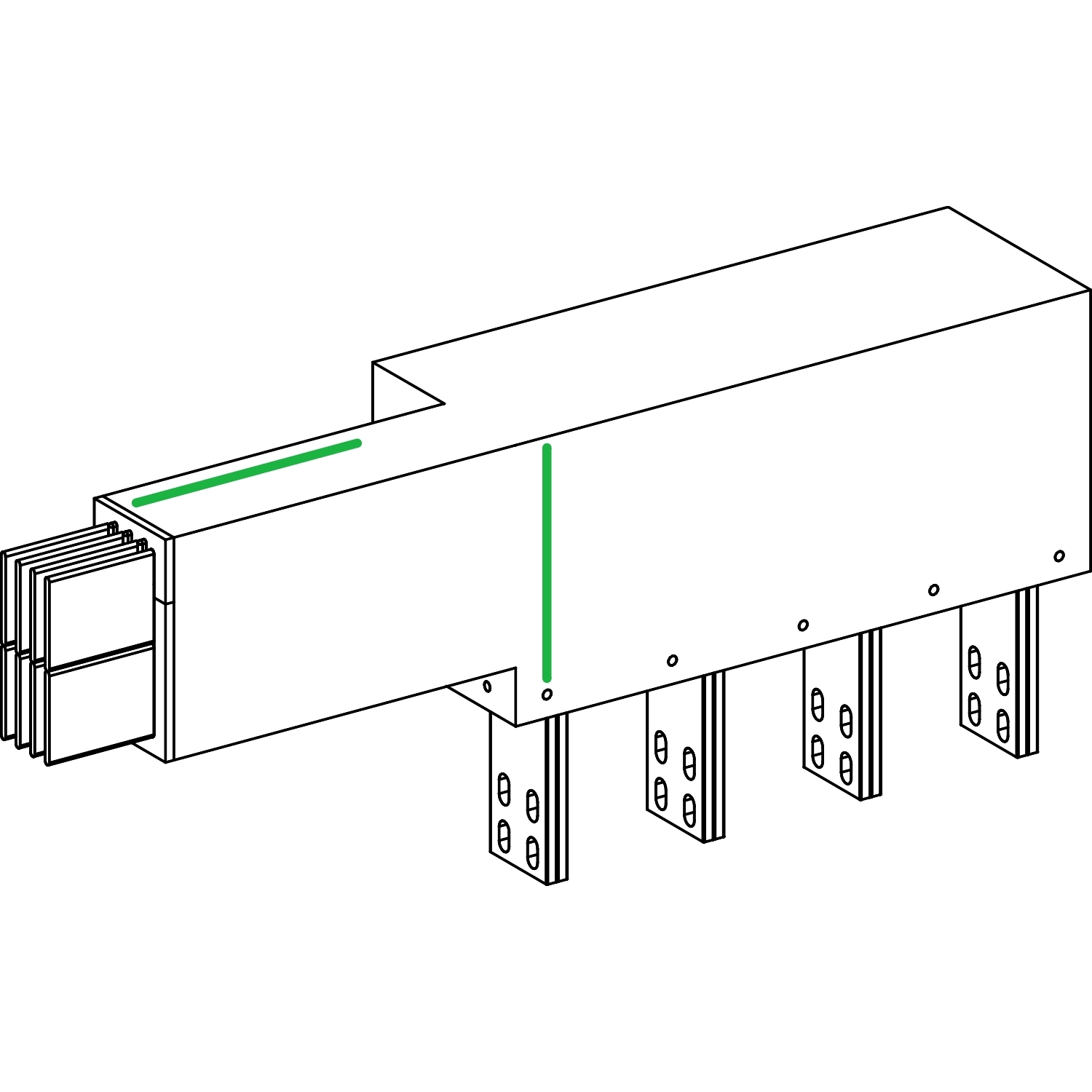 KRC1000EL43 СЕКЦИЯ ПРИСОЕДИНИТЕЛЬНАЯ К ТР-РУ Schneider Electric Canalis 