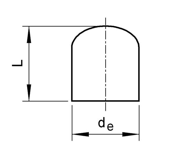 SANIT 900982206 Заглушка, PE 100, SDR 11, долго  - Вид №1