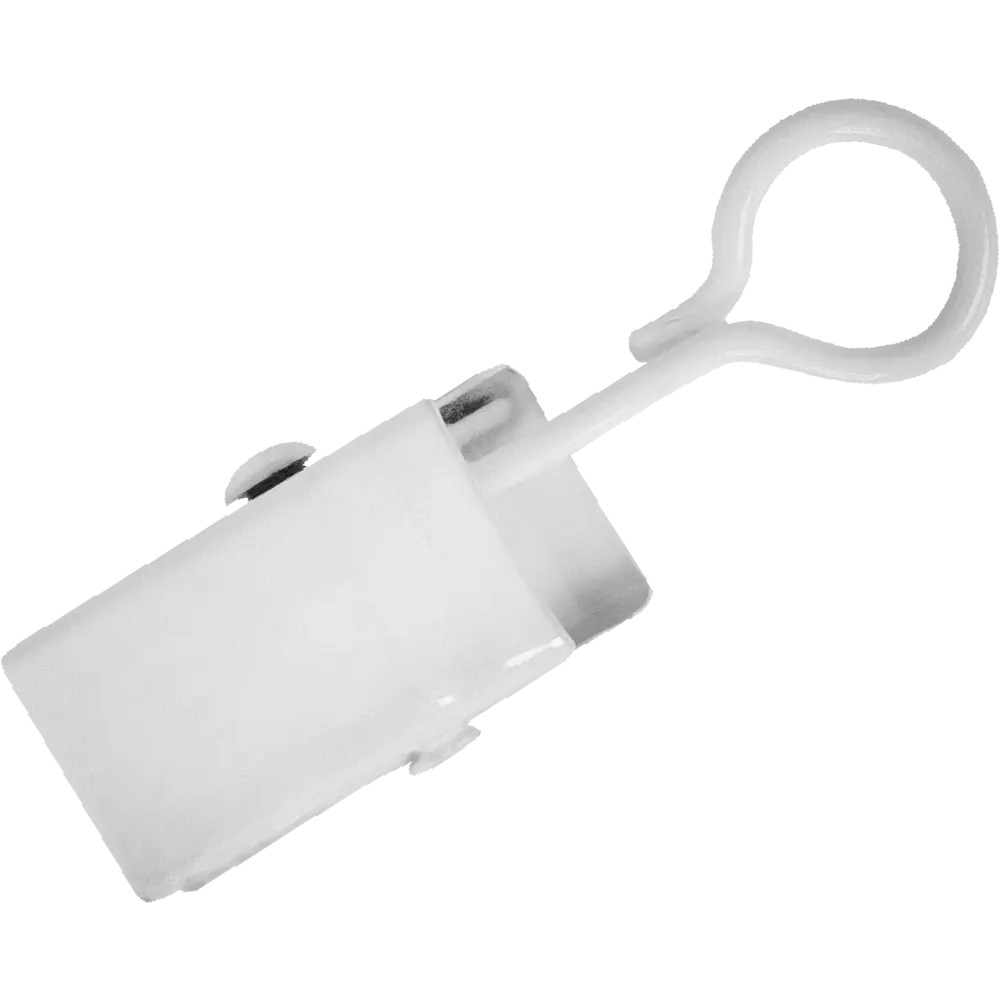 Крючок-зажим на кольцо d 20 мм для штор на штанговый карниз 3 см цвет белый 10 шт ARTTEX STLM-2071010