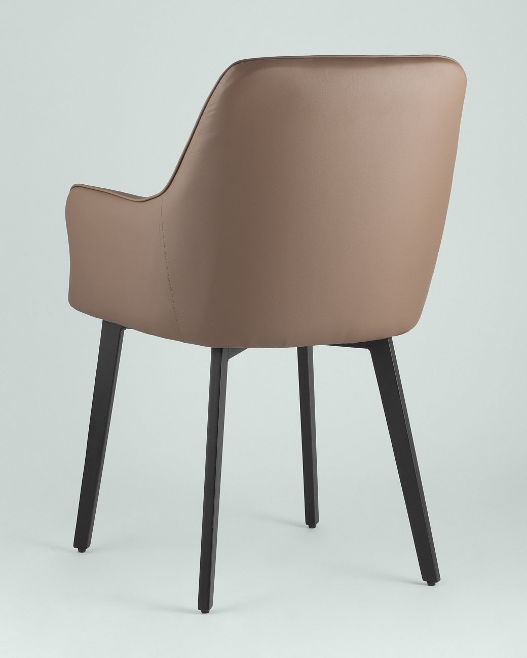 Стул со спинкой и подлокотниками коричневый из экокожи "Прайм" STOOL GROUP ДИЗАЙНЕРСКИЕ, ИНТЕРЬЕРНЫЕ 00-3946152 Коричневый  - Вид №4