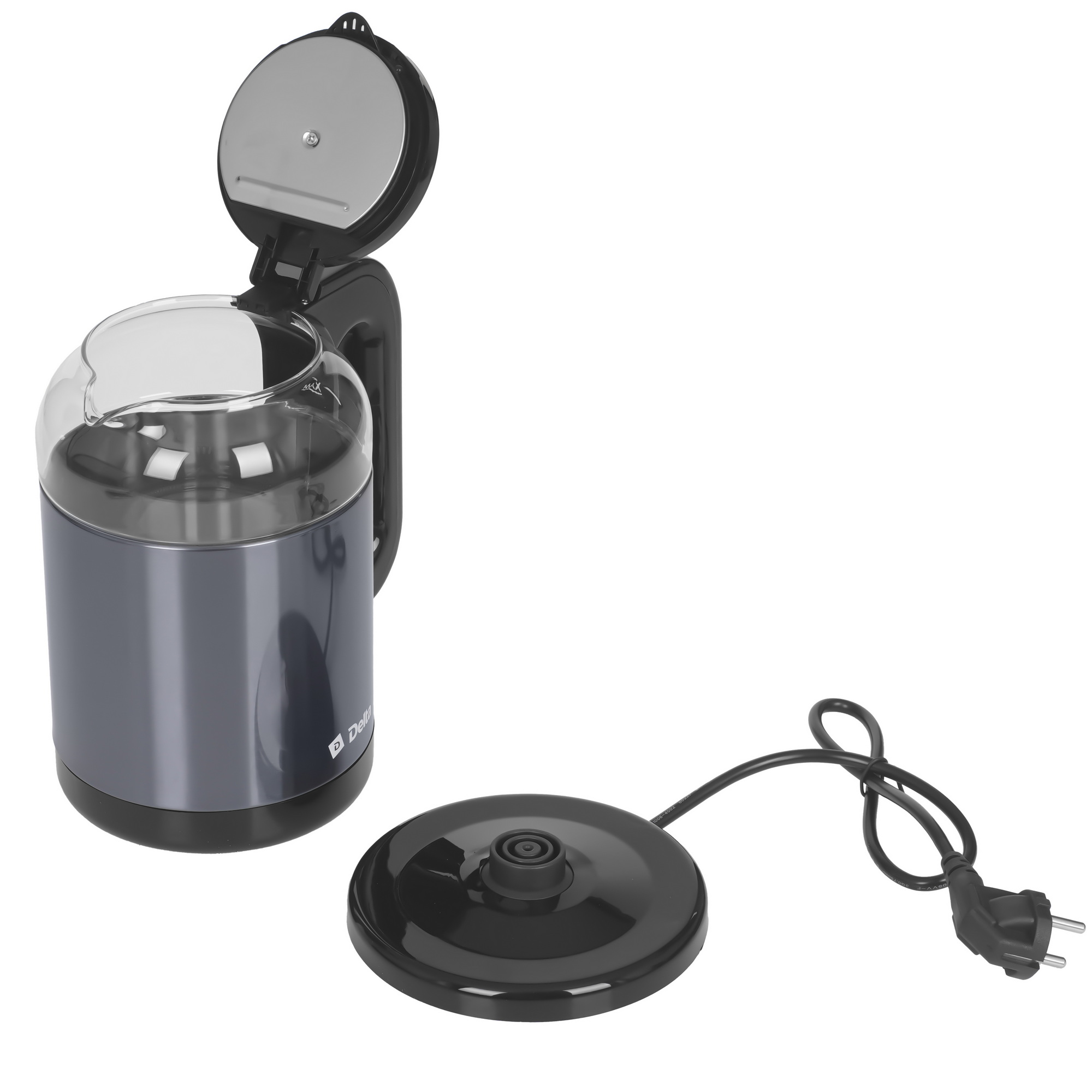 9235541 Электрочайник DELTA DL-1115 серый STDN-0005917 - Вид №4