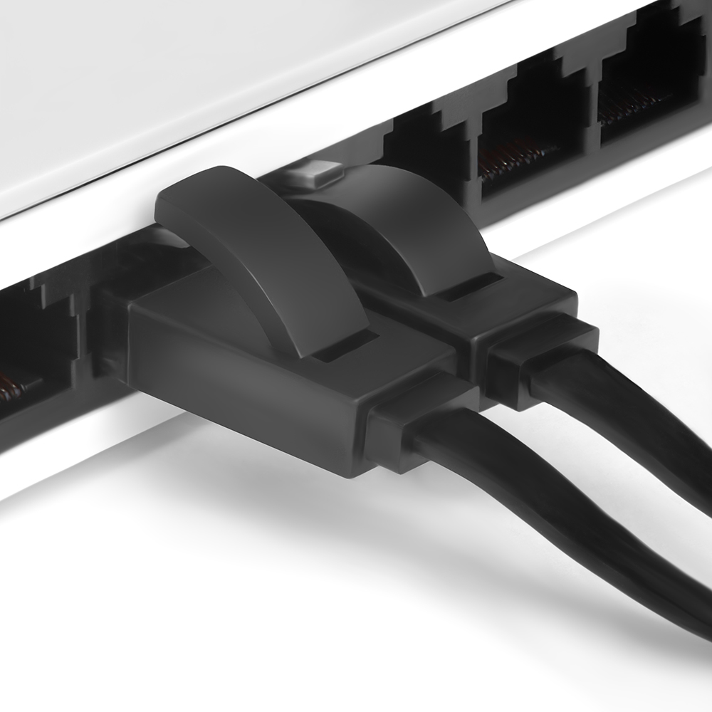 GCR-LNC616-3.0m патч-корд prof плоский прямой 3.0m, utp медь кат.6, черный, позолоченные контакты, 30 awg, ethernet high speed 10 гбит/с, rj45, t568b Greenconnect Santreyd  - Вид №2