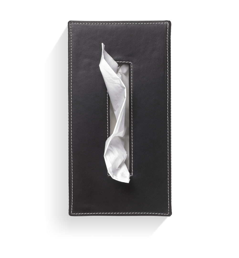 Салфетница KB 40 DECOR WALTHER Имитация кожи белая 839950  - Вид №1