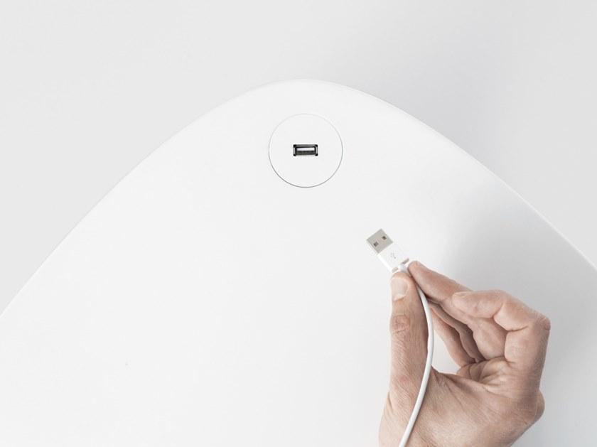 Kristalia Квадратный журнальный столик cristalplant® с гнездом USB sun-id-1386929 - Вид №1