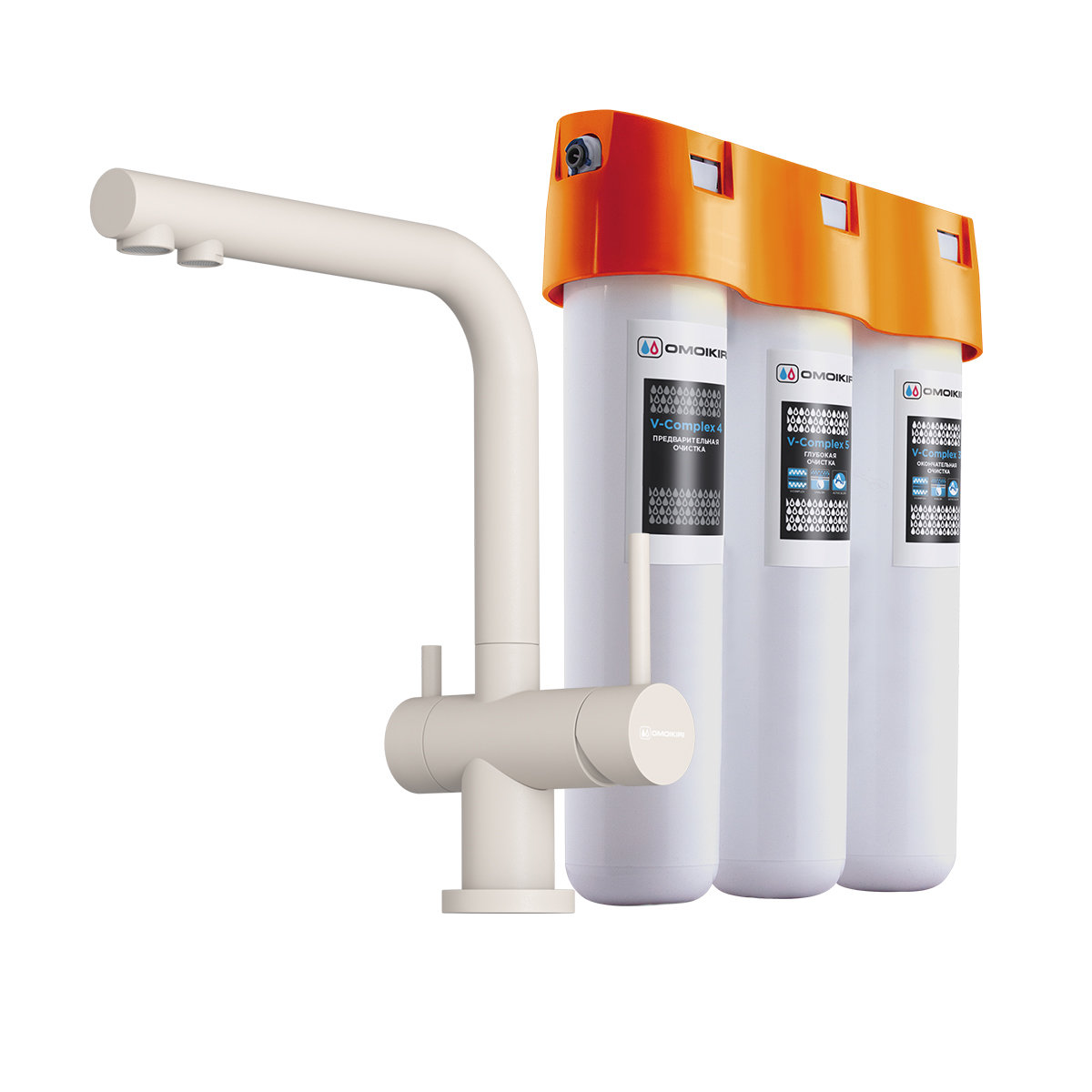 Смеситель для кухни Pure Drop lite + Nagano-P PA-P OMOIKIRI 4216.8028P