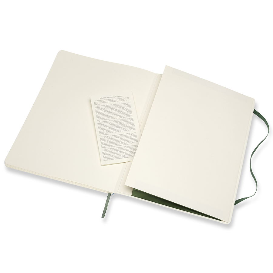 Блокнот Moleskine CLASSIC SOFT XLarge 190x250мм 192стр. клетка мягкая обложка зеленый 1128074 - Вид №4