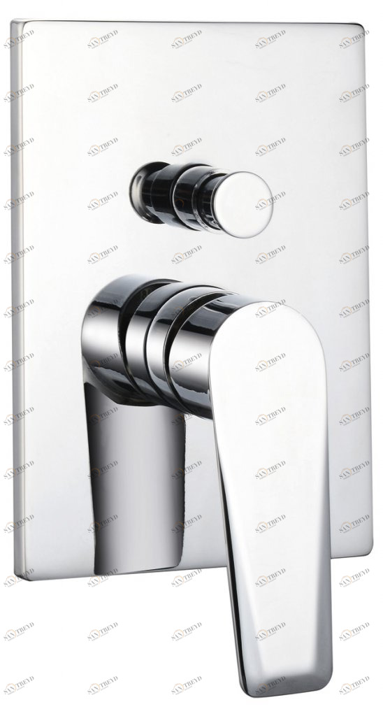 Встраиваемый смеситель для ванны и душа с переключателем SALUTO SAL-BASM-CRM BELBAGNO 