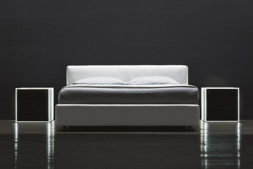 Frauflex Квадратная тумбочка из дерева и стекла с подсветкой sun-id-1355957 - Вид №6