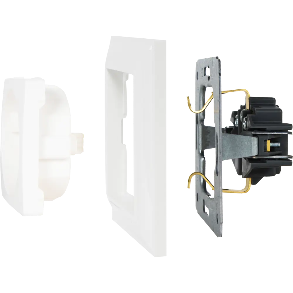 Рамка WERKEL Fiore для розетки и выключателя - элегантное оформление в белом цвете 82125342 STLM-0019671 - Вид №2