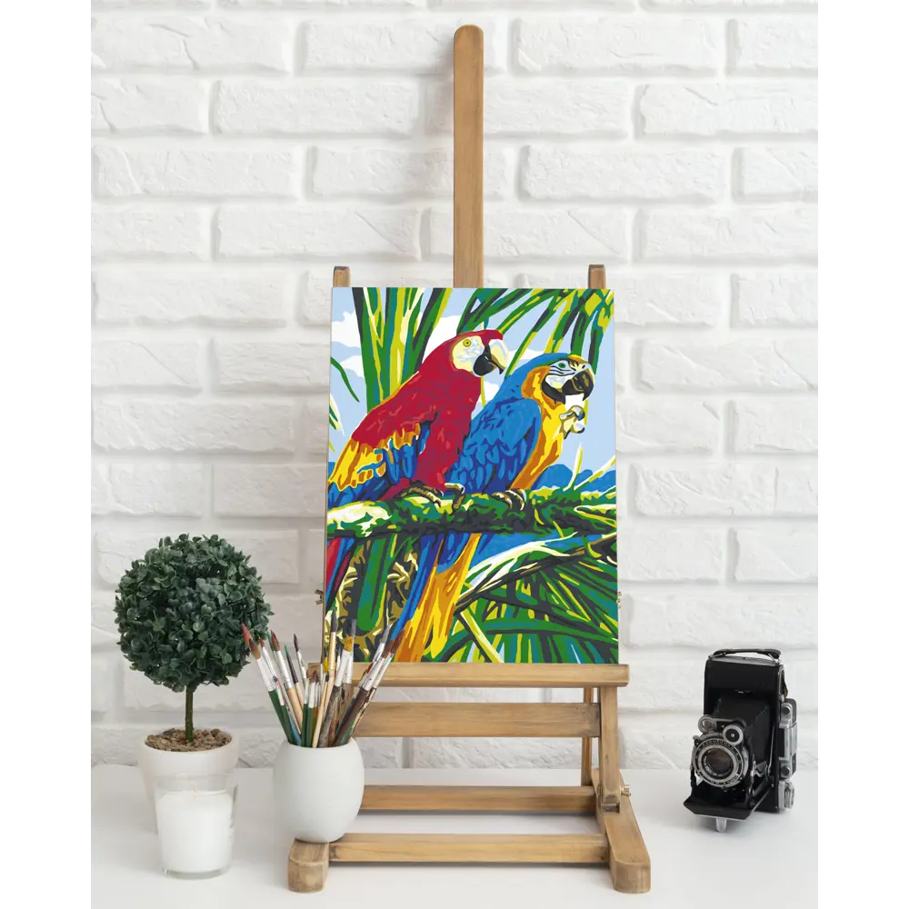 Картина по номерам Тропические друзья 40х50 см FBRUSH STLM-2017582 - Вид №2