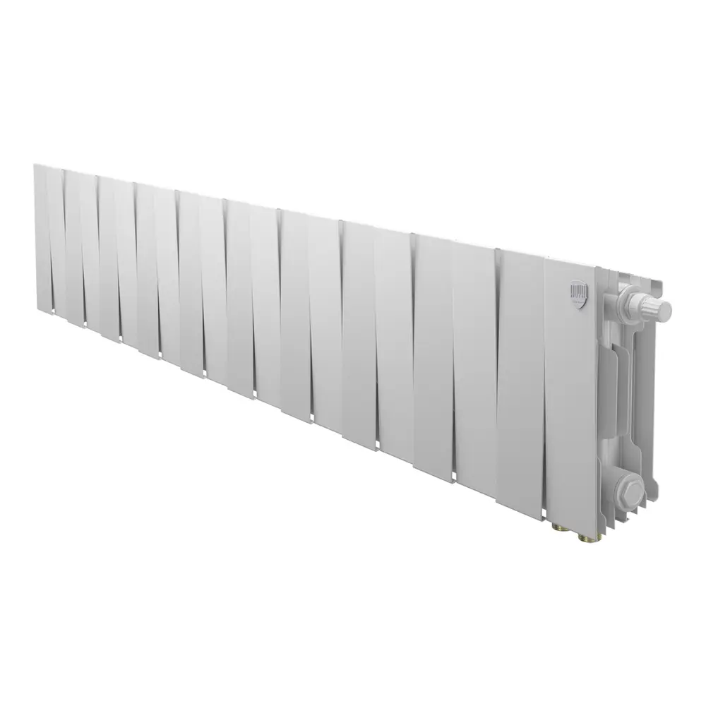 Радиатор секционный Royal Thermo PianoForte VDR80 200/10 20 секций нижнее правое подключение биметалл белый 89408787 STLM-2165190  - Вид №1