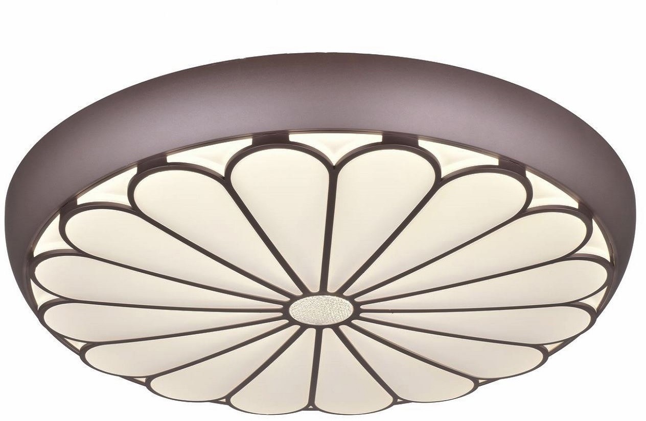 91084965 Светильник настенно-потолочный светодиодный M1893 Led light 14 м² теплый белый свет цвет коричневый STLM-0476188 SELENA