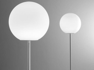 Стеклянный торшер