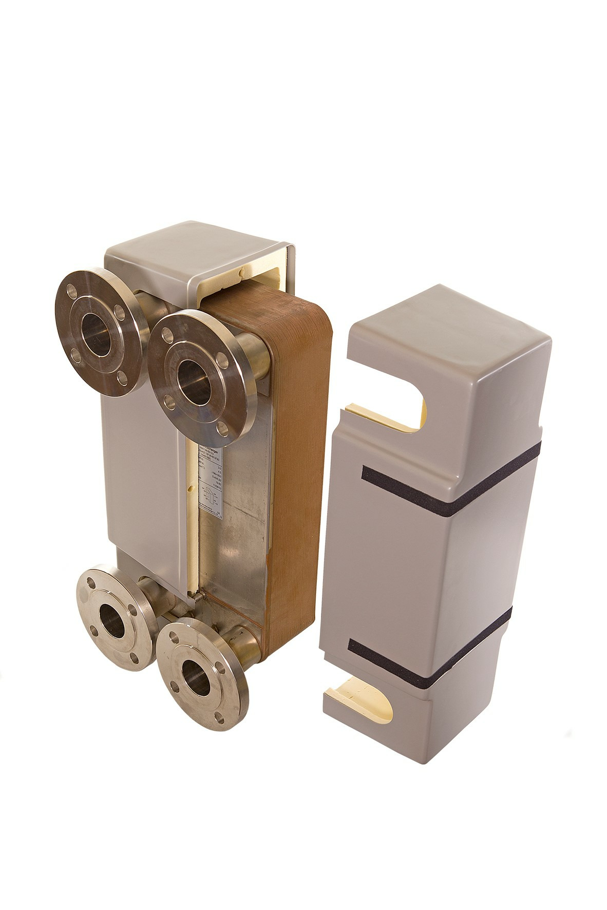 Danfoss Паяный пластинчатый теплообменник серии XB66 XB66L-1-40 PN16 DN65 паяный ТО 004B1961  - Вид №27
