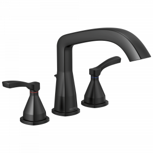 T2776-BL Отделка римской ванны с тремя отверстиями Delta Faucet Stryke Матовый черный