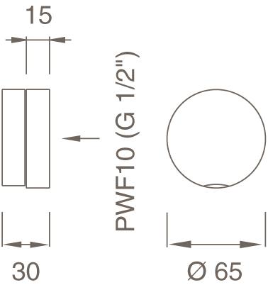 Ceadesign Настенный пульт дистанционного управления из нержавеющей стали Giotto plus Gio 100 - Вид №1