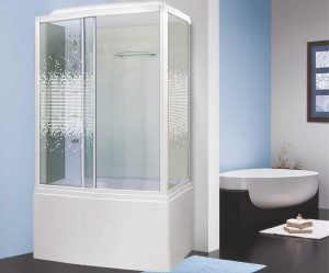 Душевая кабина NG-307-01L (1200х800х2200) высокий поддон(50см) стекло МОЗАИКА