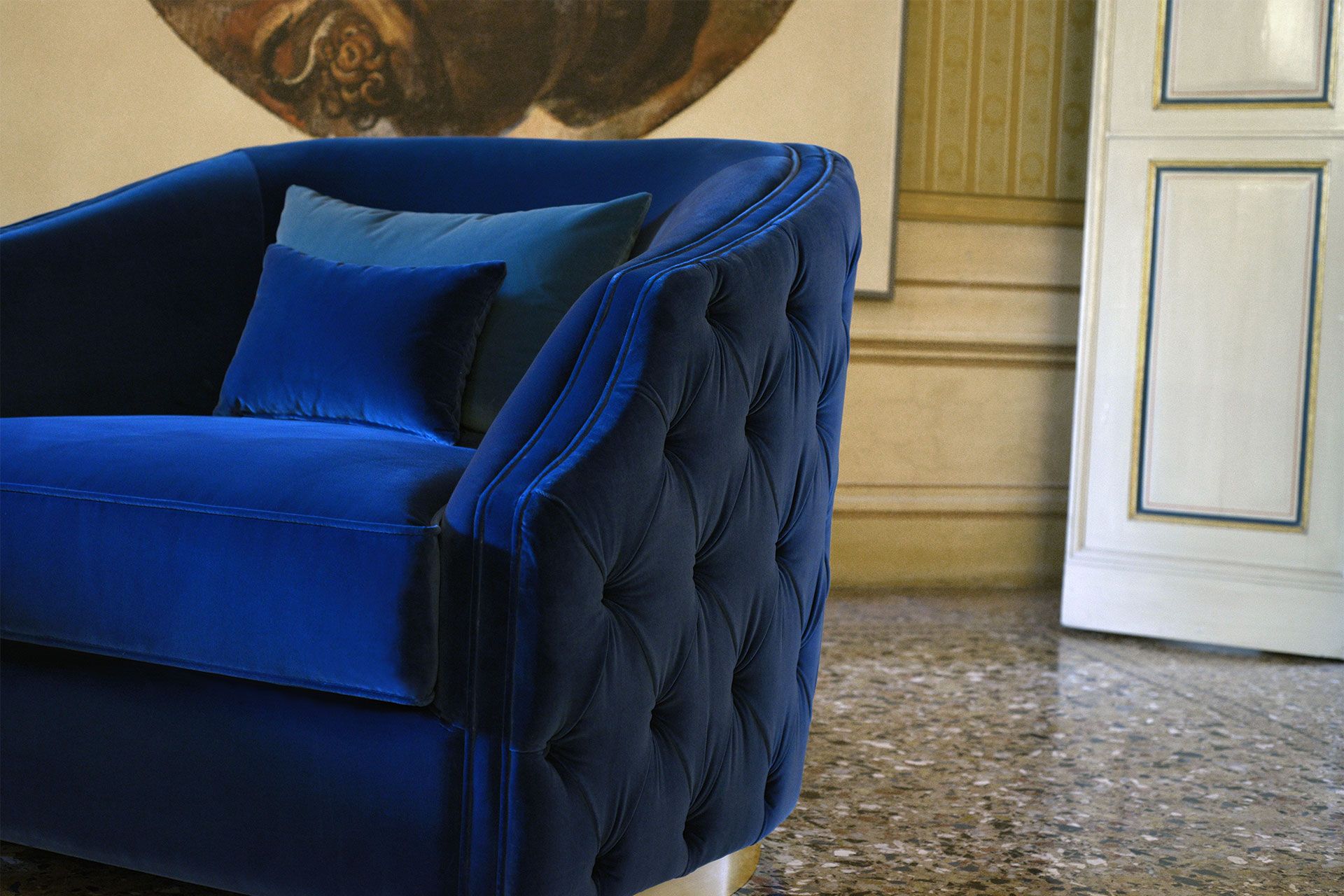 Кресло capitonné из ткани Domingo Salotti Cleio ARCH-00011195 - Вид №2