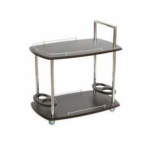 Столик сервировочный прямоугольный на колесиках венге Leset "Эсперанс" IMPEX  00-3967370 Венге