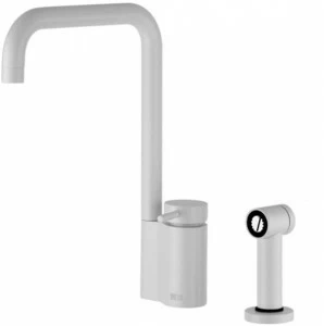 Quadrodesign Смеситель для кухни с вытяжным душем Kitchen brass