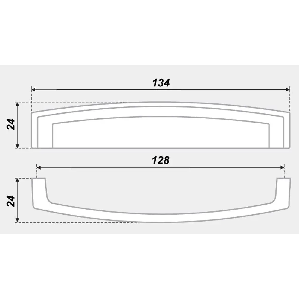 Мебельная ручка-скоба RS402BAZ.4 128 мм чернёный старинный цинк BOYARD STLM-2201443 - Вид №2