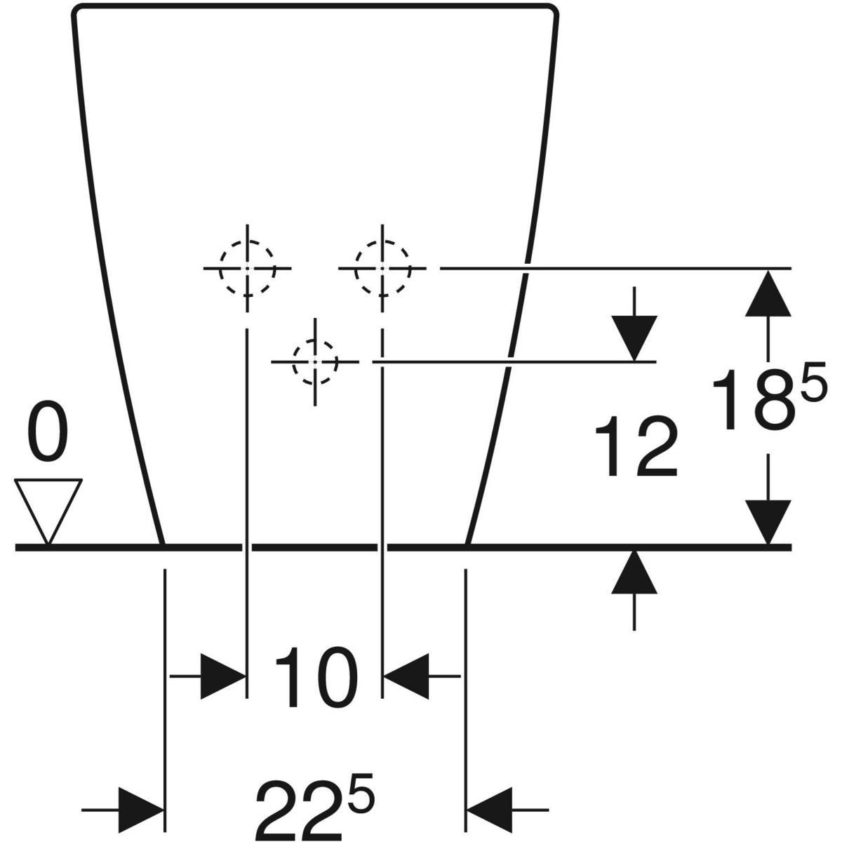 Биде провода стены до пола Geberit ICON ARCH-00126503 - Вид №3