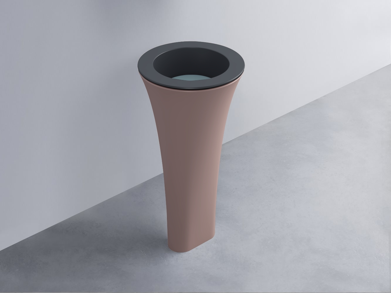 AMLA45-BA+AMPILT-PL+AMCOLT-CP Раковина Amedeo Tondo отдельностоящая cielo Enjoy + Amedeo Ceramica Cielo