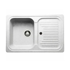 91898203 Мойка для кухни врезная Granicom G-013 30.4x75.7 см глубина чаши 19.5 см искусственный камень цвет жасмин STLM-1498269