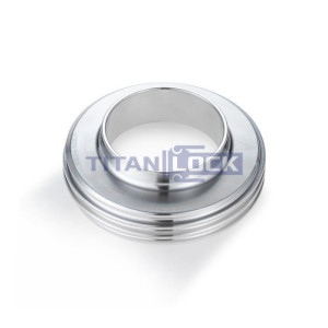 Резьбовой штуцер под приварку DIN 11851, DN50, нерж. сталь 316, TL50THRWSS TITAN LOCK