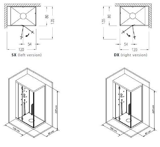 WE316.TR01L01 Alya Сollection душевая кабина  Samo 42567 - Вид №1