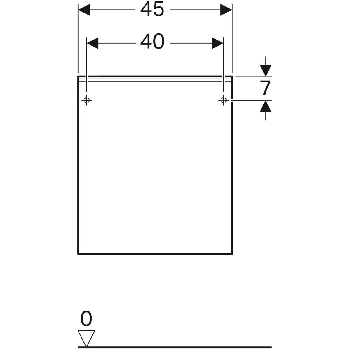 Шкаф для ванной комнаты с ящиками Geberit Акант ARCH-00029500 - Вид №3