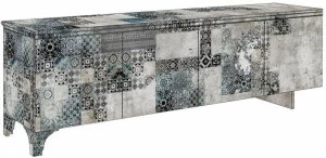 MOMENTI Буфет из стекловолокна с распашными дверцами Crazy home furniture - maiolica collection