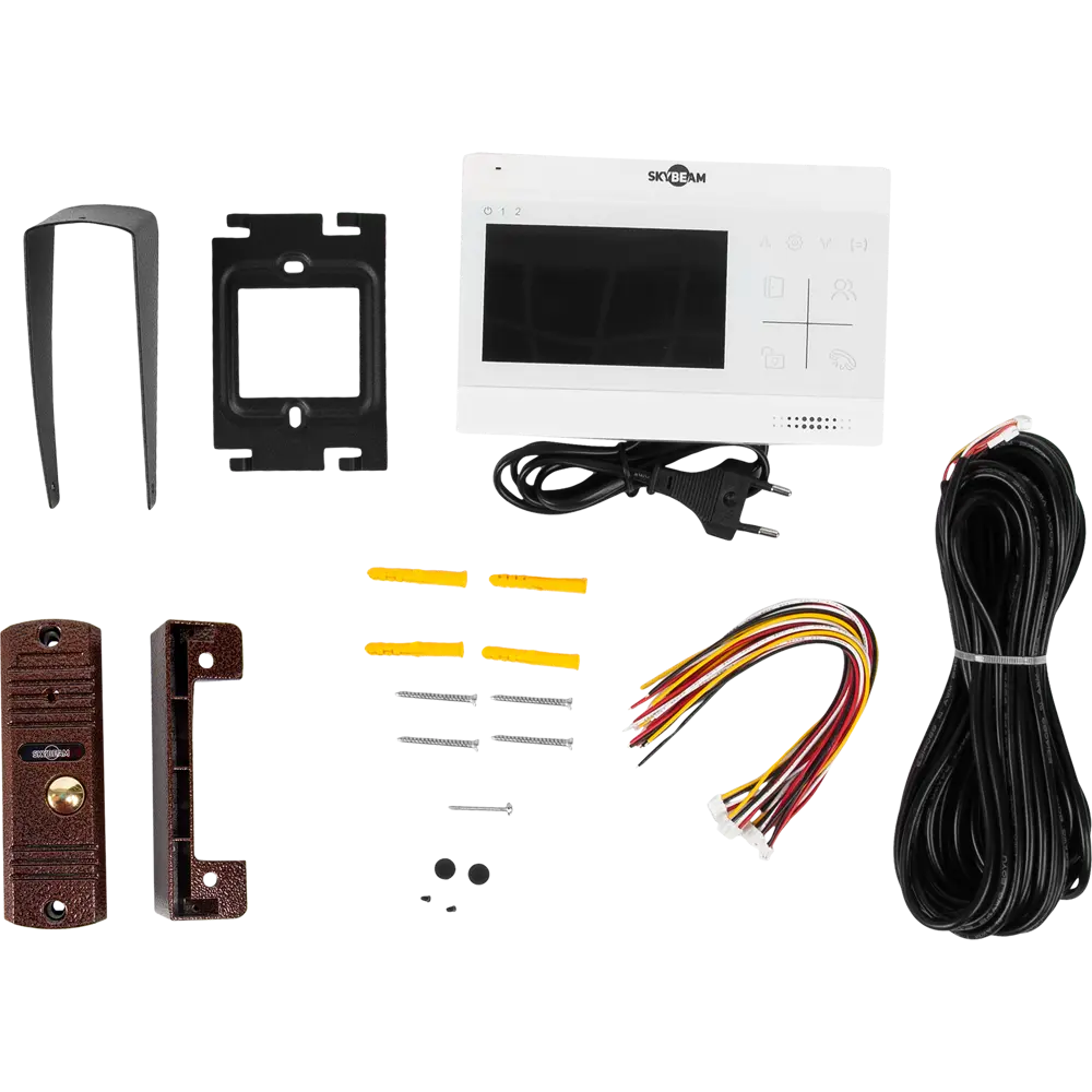 Комплект видеодомофона Skybeam Hermes 4.3" цвет белый STLM-2012454 - Вид №5