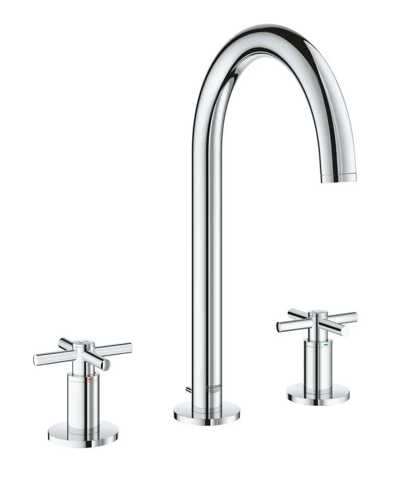90358223 Смеситель для раковины Grohe 20008003 двухвентильный цвет хром STLM-0966884
