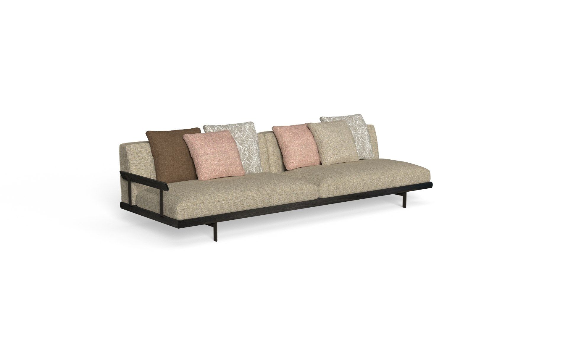 4-местный садовый диван Accoya из ткани и дерева Talenti Allure ARCH-00051286 - Вид №16