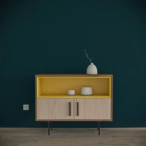 Тумба под телевизор с полкой 80х100 см бежевая с желтым Модуль-А BRAGIN DESIGN TUBE 00-3862380 Бежевый;желтый