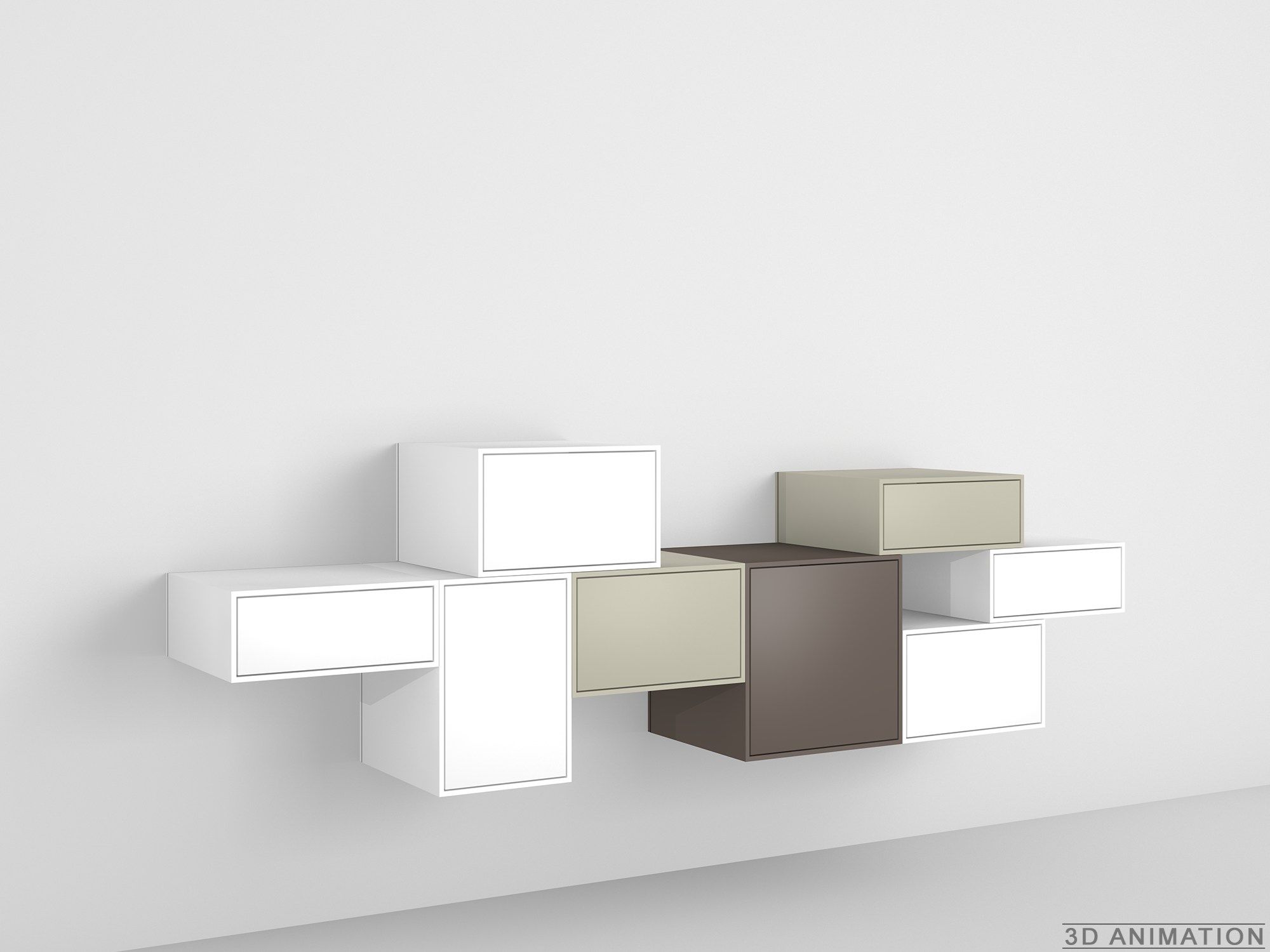 Секционный подвесной шкаф Cubit by Mymito ARCH-00025202