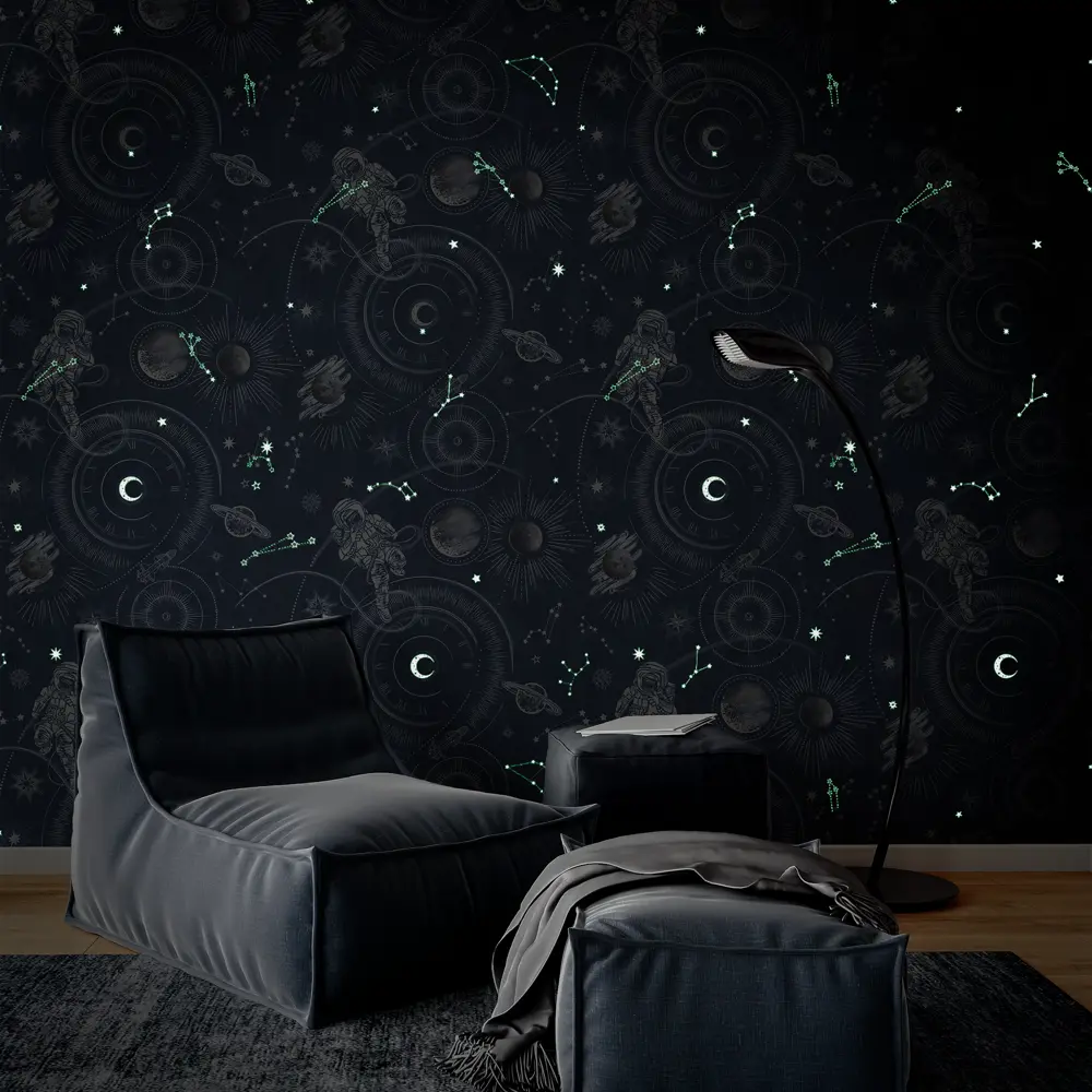 Обои флизелиновые Palitra Home Cosmo синие 1.06 м HC72576-66 STLM-2103354 - Вид №5