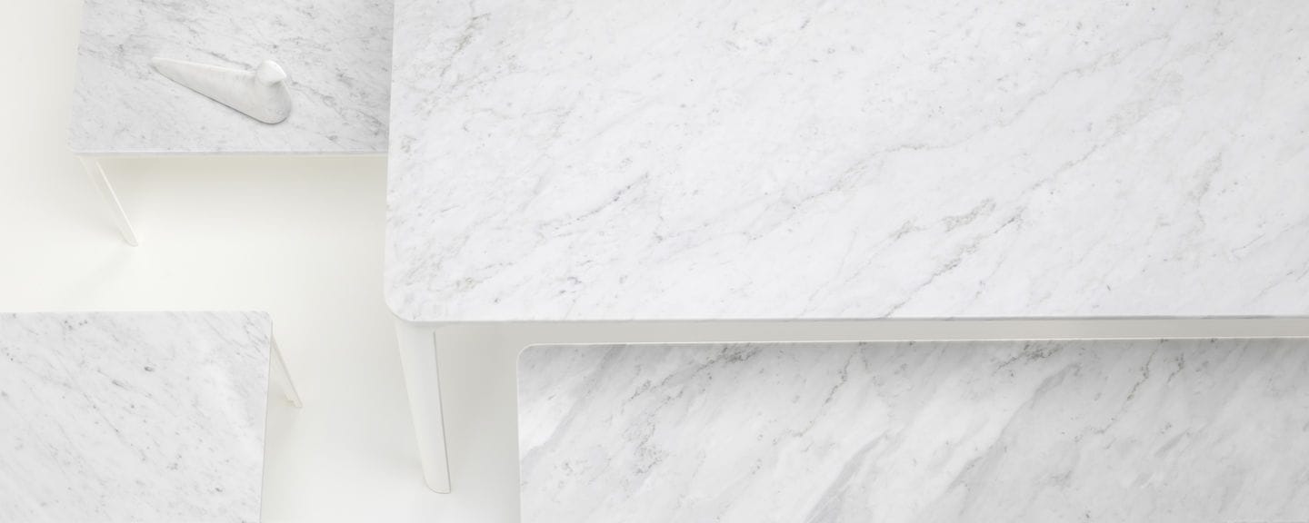 Журнальный столик с столешницей из каррарского мрамора и стальным основанием VITRA OCCASIONAL TABLE LTR ARCH-00072542 - Вид №5