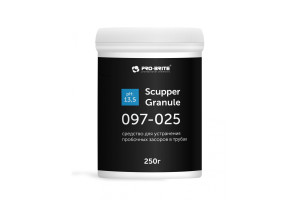 18503461 Гранулы для удаления пробочных засоров в сточных трубах SCUPPER GRANULE 250гр. 097-025 PRO-BRITE