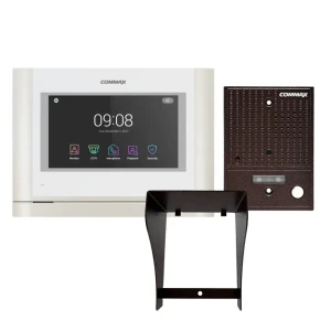 91967168 Комплект видеодомофона Commax CDV-70MF/DRC-4CGN2 7" цвет белый/медь STLM-1441322
