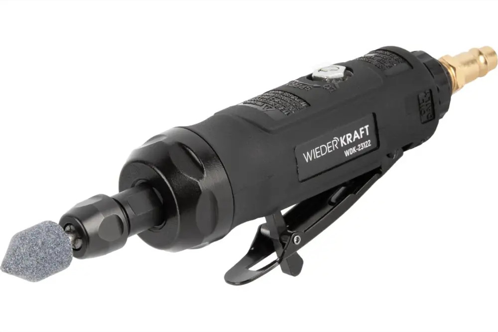 91352818 Бормашина пневматическая Wiederkraft WDK-23122 116 л/мин, 10 мм с набором насадок 10 предметов STLM-0845976