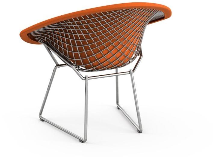 KNOLL Мягкое кресло из стали и ткани Bertoia sun-id-1498146 - Вид №1