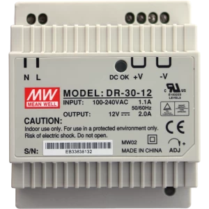 Блок питания 230 V AC/12 V DC/30 W, IP20