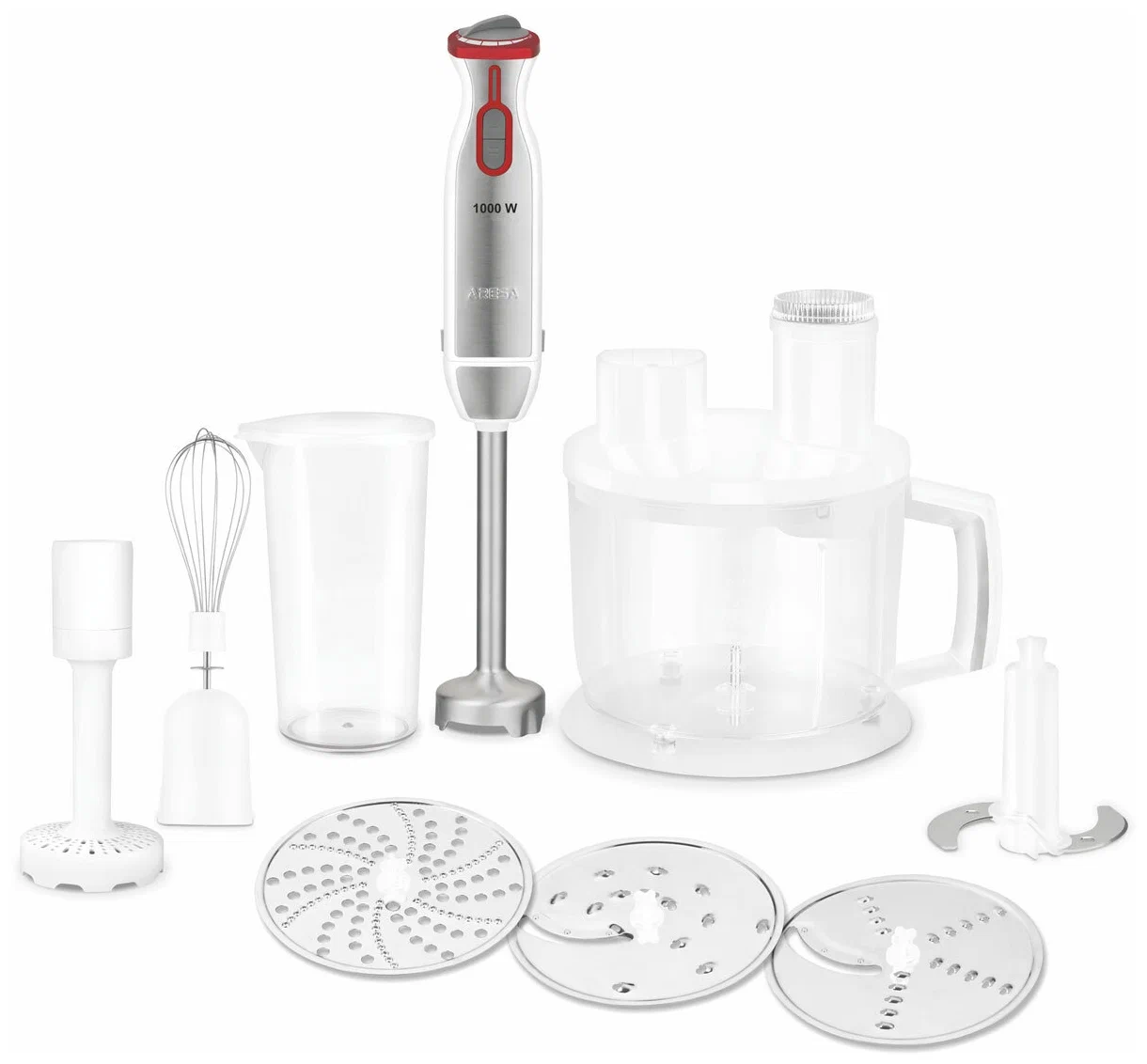 1085221 Кухонный комбайн Aresa AR-1702 белый STDN-0037695