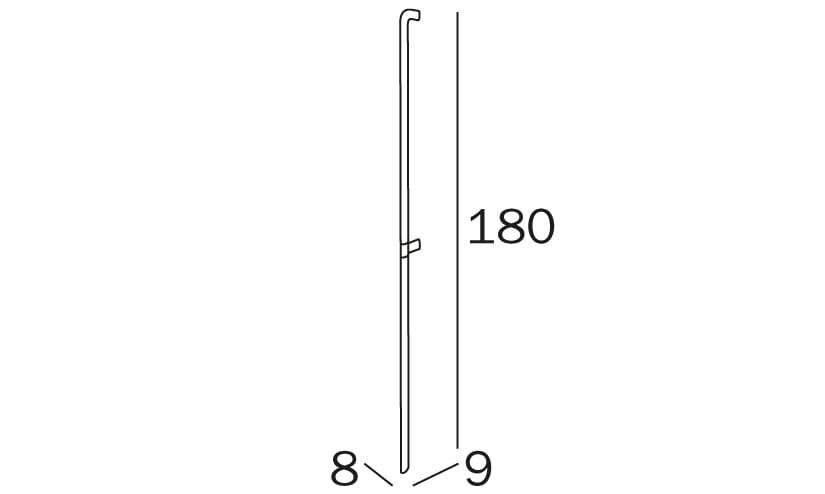Фиксированная вертикальная ручка для ванной комнаты INDA® комфорт ARCH-00059891 - Вид №3