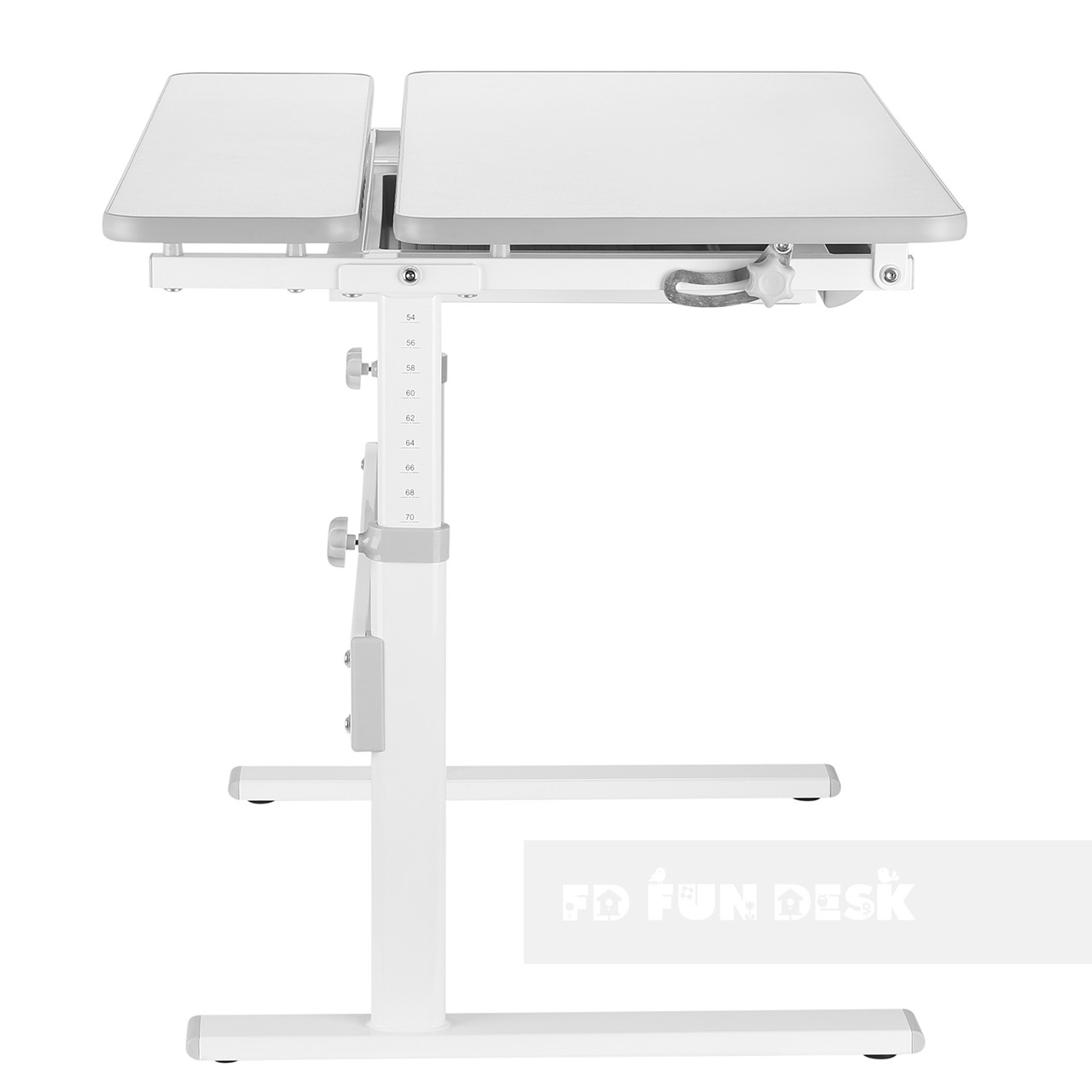 Парта детская с выдвижным отделением светло-серая Colore Grey FUNDESK  00-3948616 Белый;серый Santreyd  - Вид №4